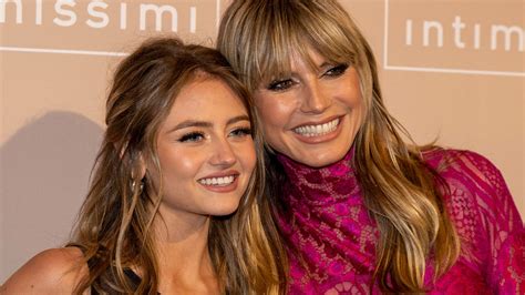 heidi klum and daughter nude|Heidi and Leni Klum Strip Down for Lingerie Campaign